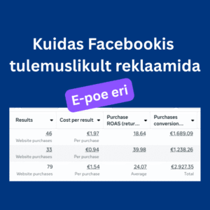 Kuidas Facebookis tulemuslikult reklaamida